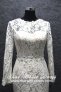 S1408W10 LL Long Sleeves Peach Mermaid Trumpet Berta Bride Top