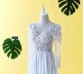 608LL05 LL Lilian Long Sleeves Berta Bride Silk Chiffon Malaysia Baju Pengantin Baju Nikah Kahwin